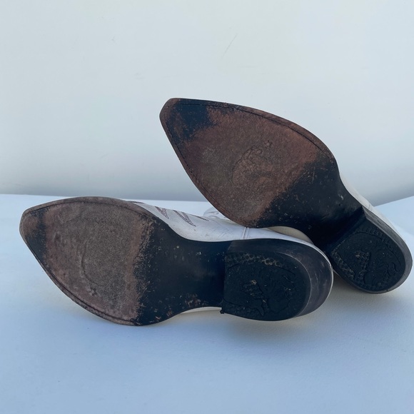 WHITE COWBOY WOMENS BOOTS 8.5 US SIZE - Picture 5 of 7